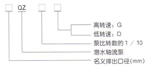 QZ型潜水轴流泵型号说明